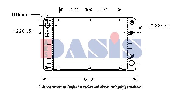 AKS DASIS Radiators, Motora dzesēšanas sistēma 170050N